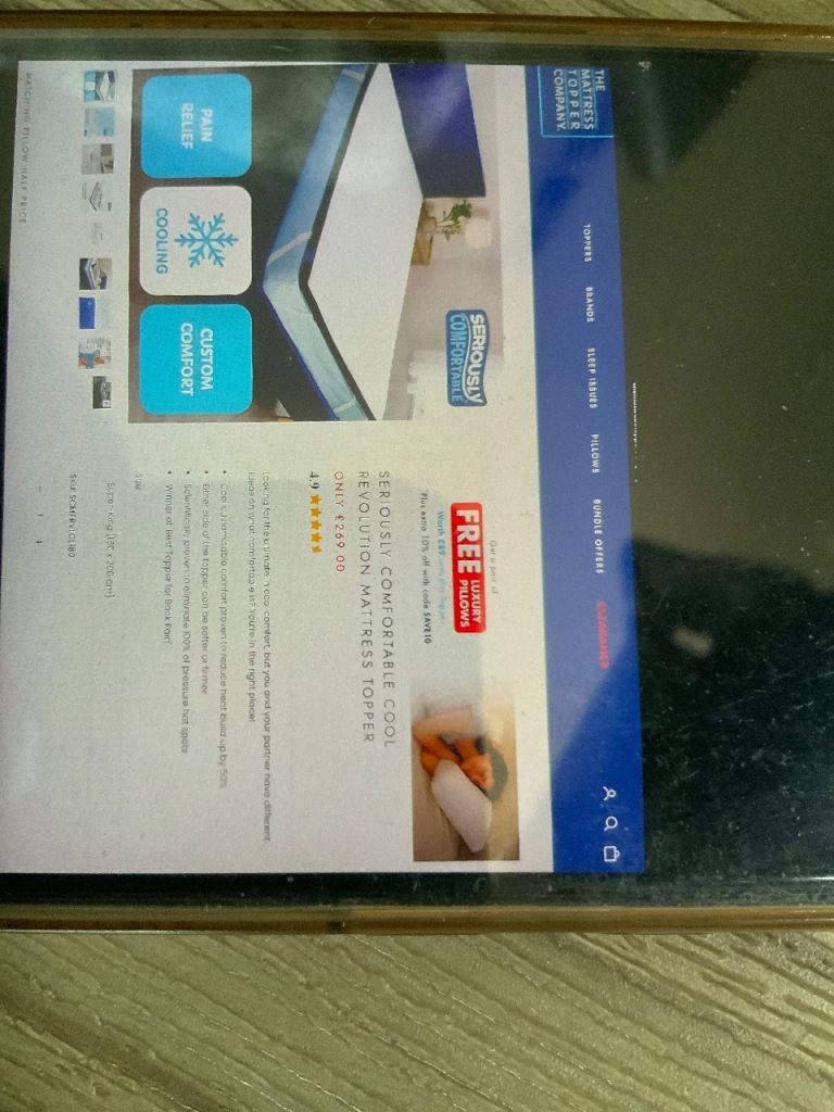 REDUCED Super king mattress topper - Excellent condition 