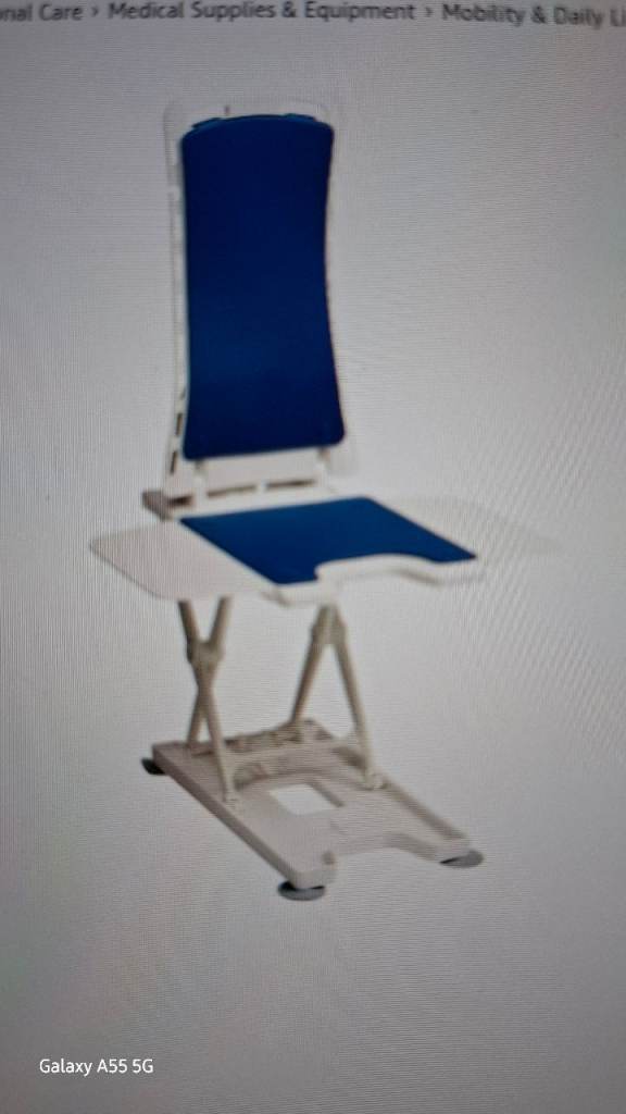 "DRIVE" BELLAVITA CLASSIC BLUE INVALID/DISABLED ELECTRONIC BATH CHAIR