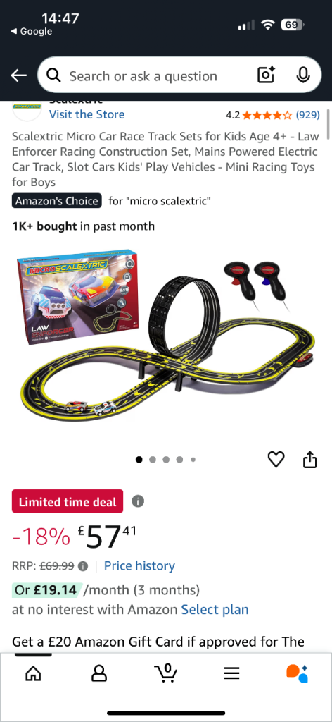 Micro scalextric