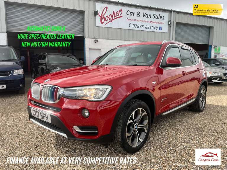 2017 BMW X3 xDrive20d xLine 5dr Step Auto SUV Diesel Automatic