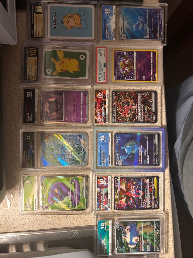 Pokemon graded slabs