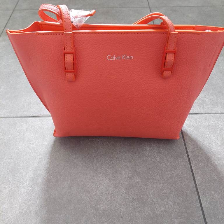 New Calvin Klein Orange Handbag – With Shoulder Strap