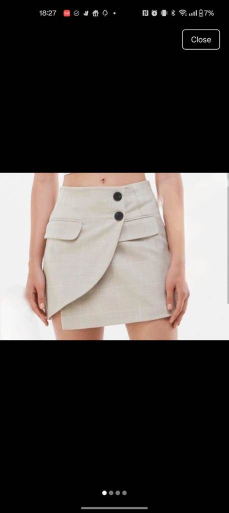 Bershka Women's Asymmetrical Mini Skirt – Size S, New with Tags