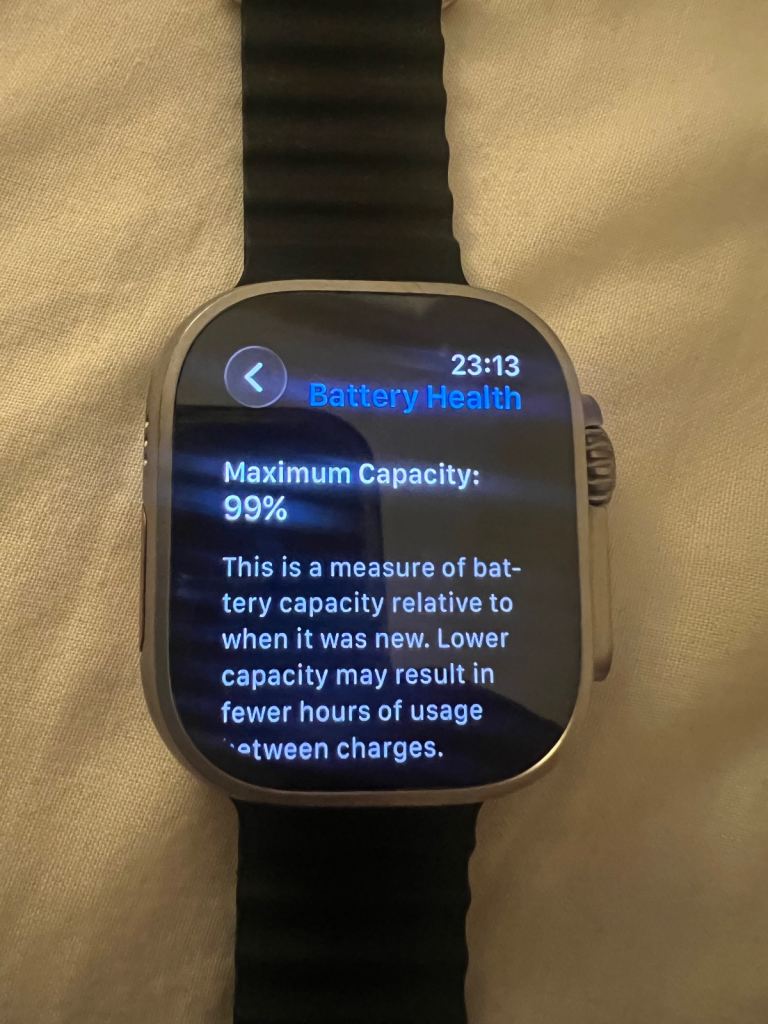 Apple Watch Ultra 1 – Black Strap, Excellent Condition