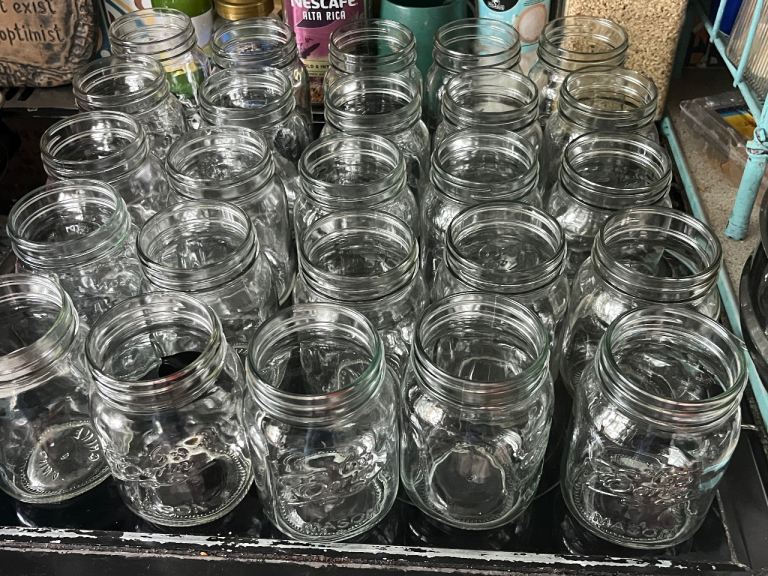 Job Lot of 25 x 500ml Mason Jars Preserving / Canning Glass Jars