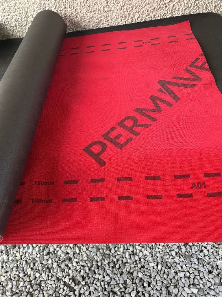 New Permavent Red Roofing Underlay Roll