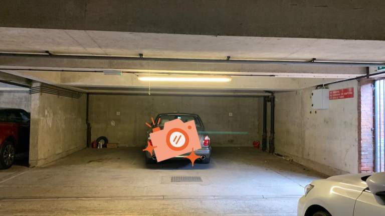 Secure underground parking space