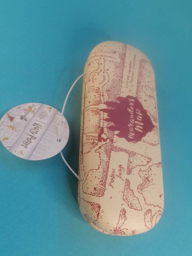 Brand new OFFICIAL HARRY POTTER MARAUDERS MAP HARD GLASSES CASE SUNGLASSES COVER. 