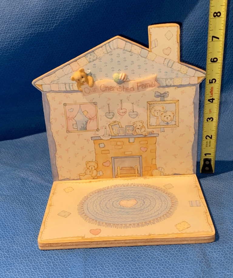 Cherished Teddies Stand or Wall Plaque Our Cherished Family