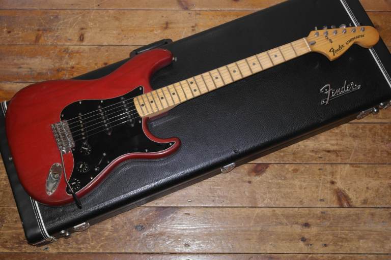 image for 1979 Fender USA Stratocaster, wine red all original with Fender hard case