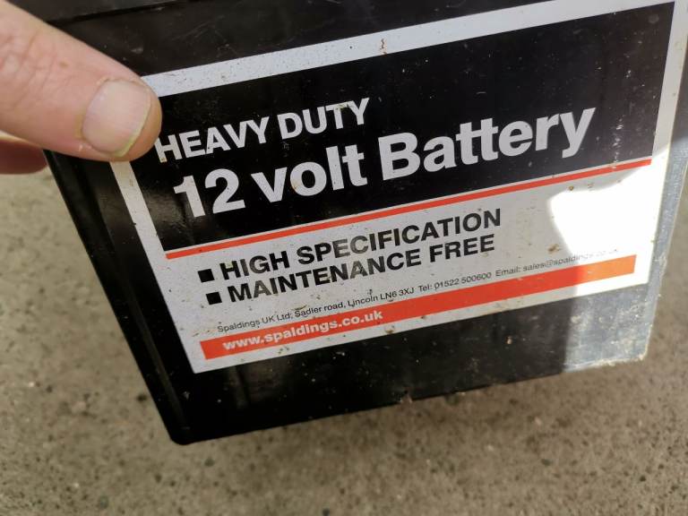 12 volt battery 26 amp used