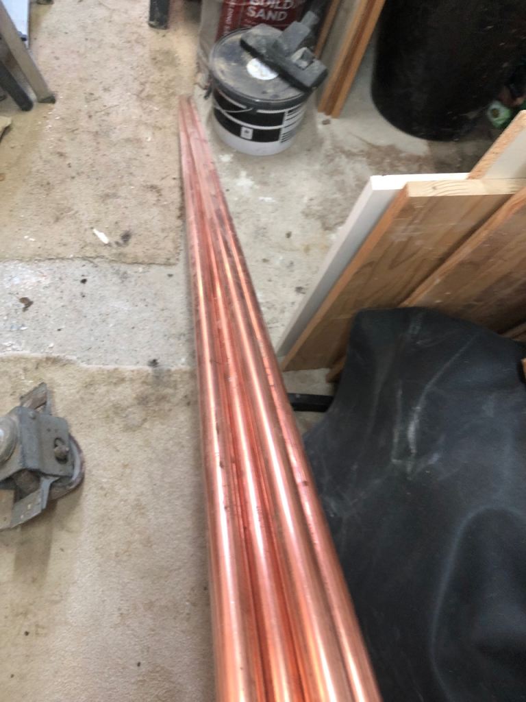 22mm copper pipe.