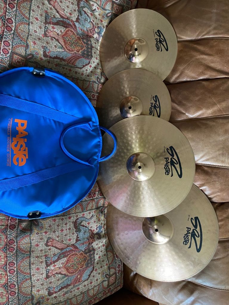 Paiste 502 cymbal set Hi-hats crash ride