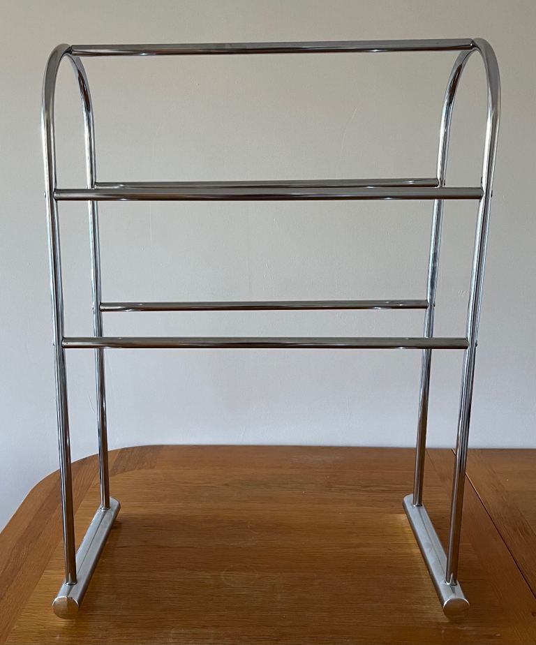 FREE: Chrome Towel Rail / Towel Stand – Good Condition