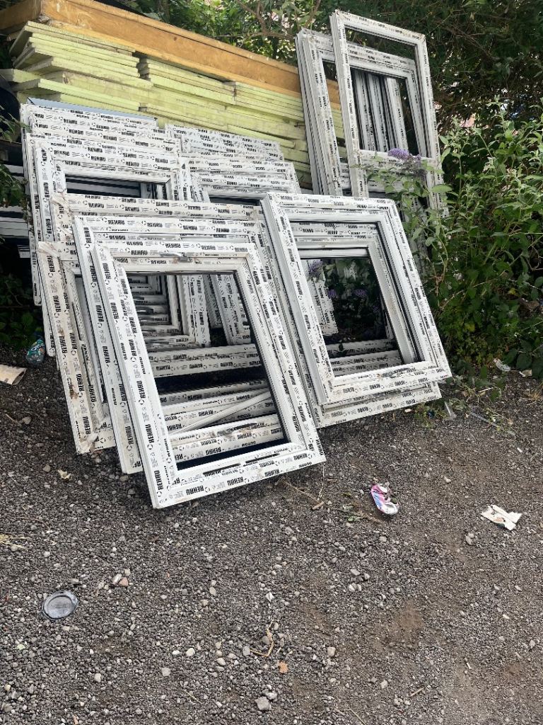 Black uPVC Window Frames white inside  - new Condition
