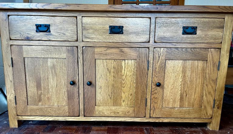 Oak Furniture Land Large Rustic Sideboard