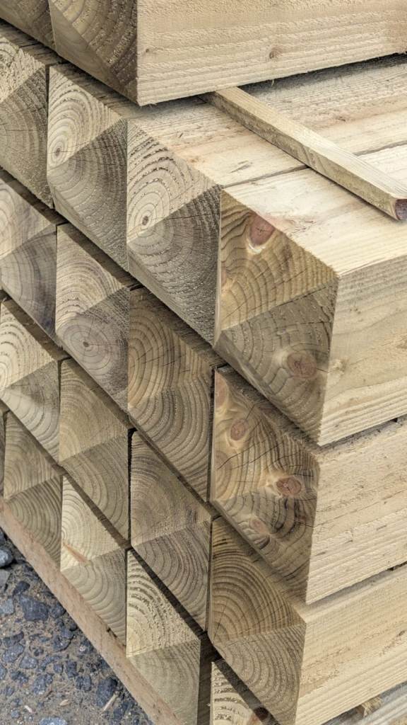 6x6in TREATED FENCE POSTS 8FT 10FT 12FT FROM ONLY £28.75 | KA20 3LR ...
