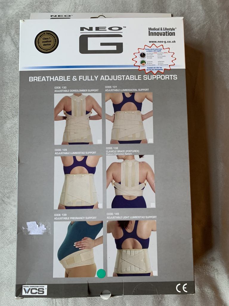 Neo G breathable and fully adjustable pregnancy back support belt