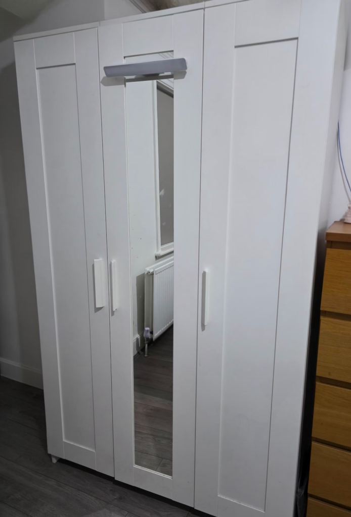 image for IKEA Brimnes White Wardrobe