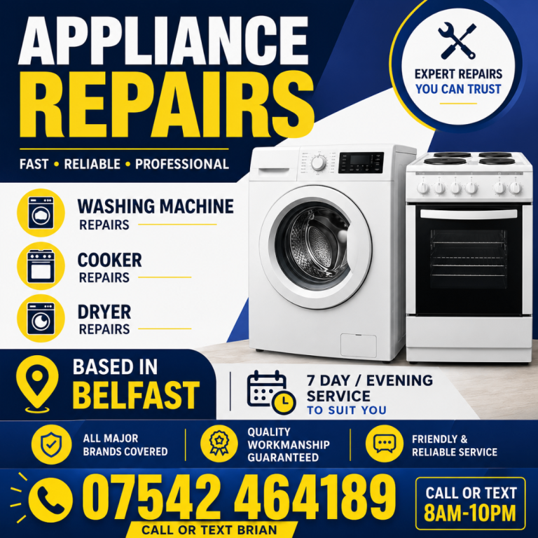 washing machine cooker dryer repairs
