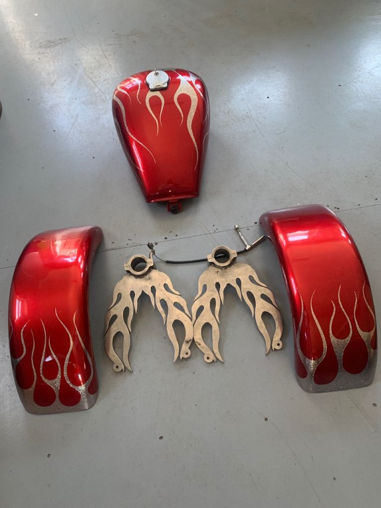 Custom trike parts - ghost flames 