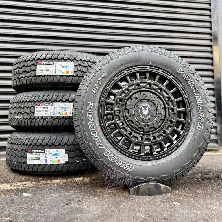 Fox adv 17” Swampers load rated alloys Vw transporter t5 t6 wheels Yokohama all terrain tyres