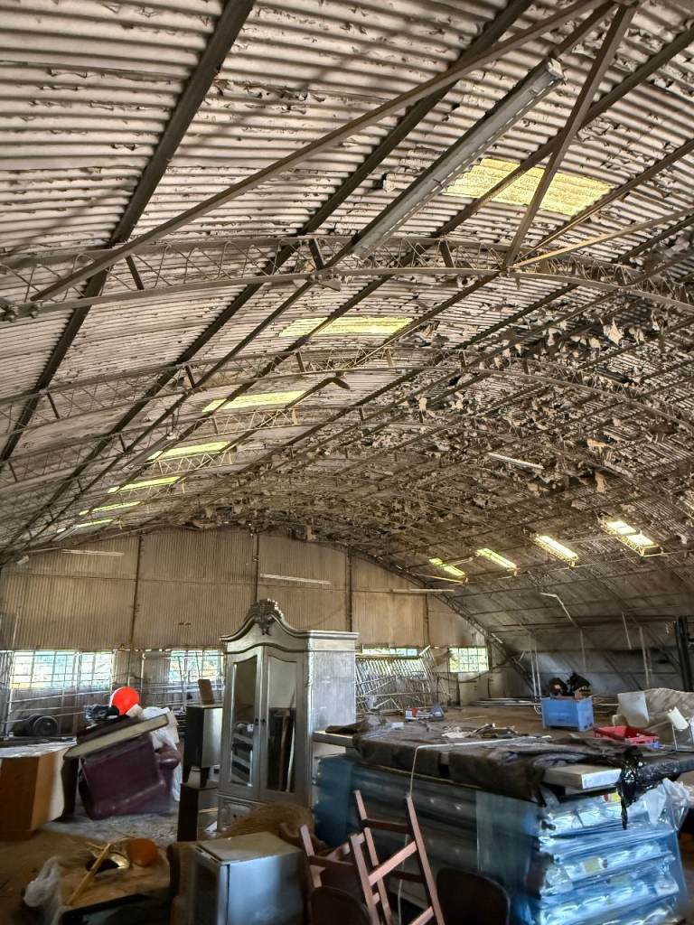 Site photograph 11 of 20 showing the agricultural steel-frame buildings at Hereford, Herefordshire