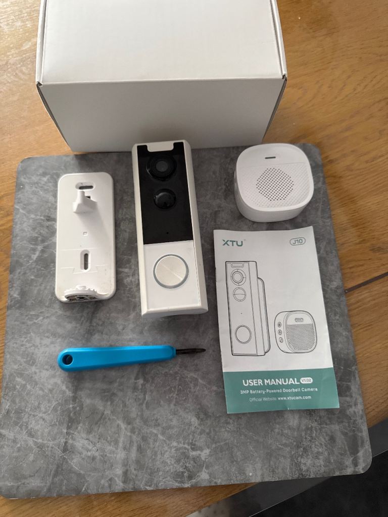 XTU J10 3MP Battery Doorbell Camera - Brand New in Box