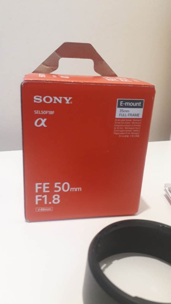 Sony fe 50 1.8 A7 series lens e-mount 