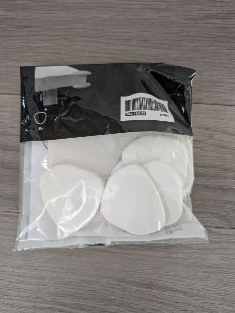 5 white ikea corner bumpers