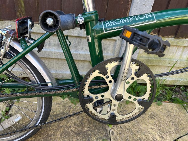 Green Brompton Bicycle