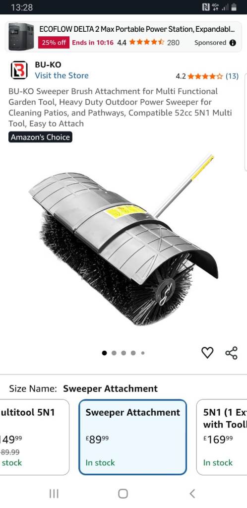 Petrol Strimmer Sweeper Attachment