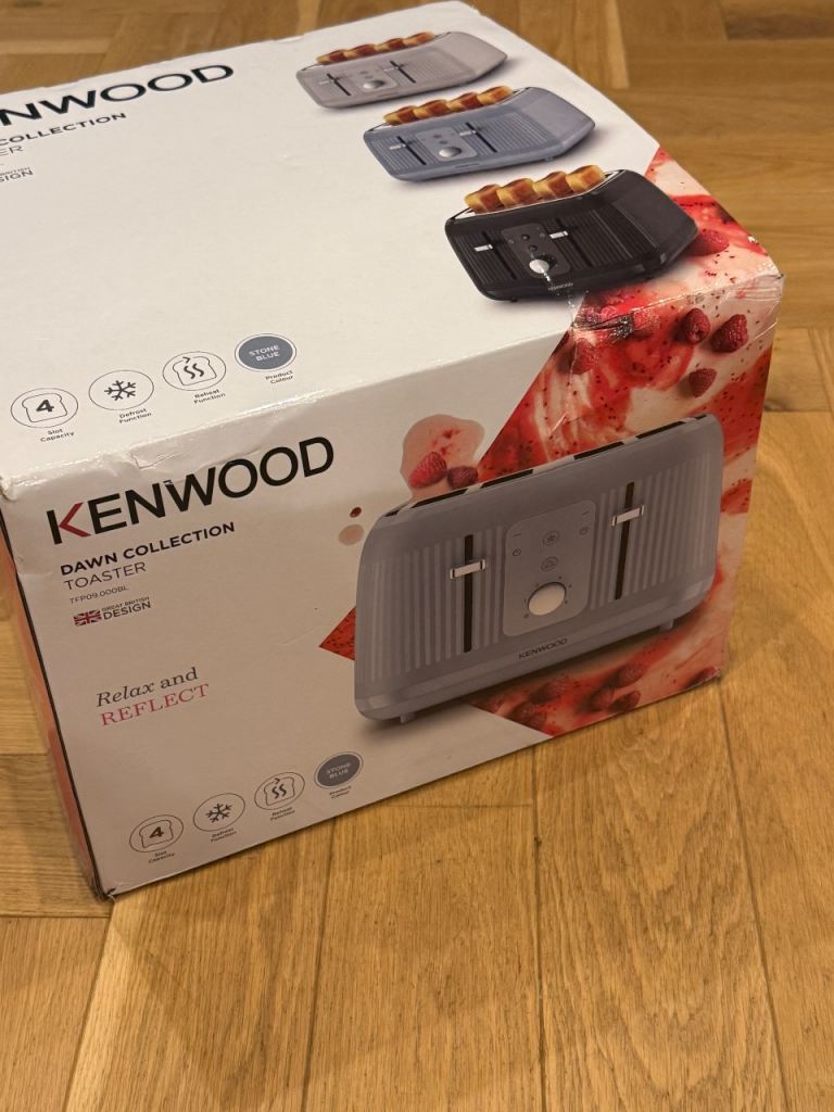 NEW Kenwood Dawn Collection 4-Slot Toaster – Grey