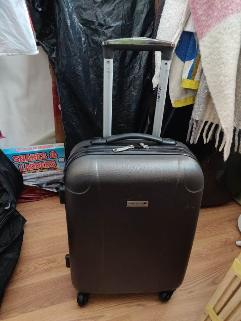 Dalery dark grey 4 wheels hard case hand luggage