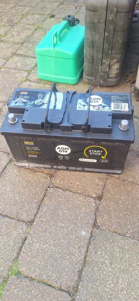 Halfords 019 AGM Start Stop battery 