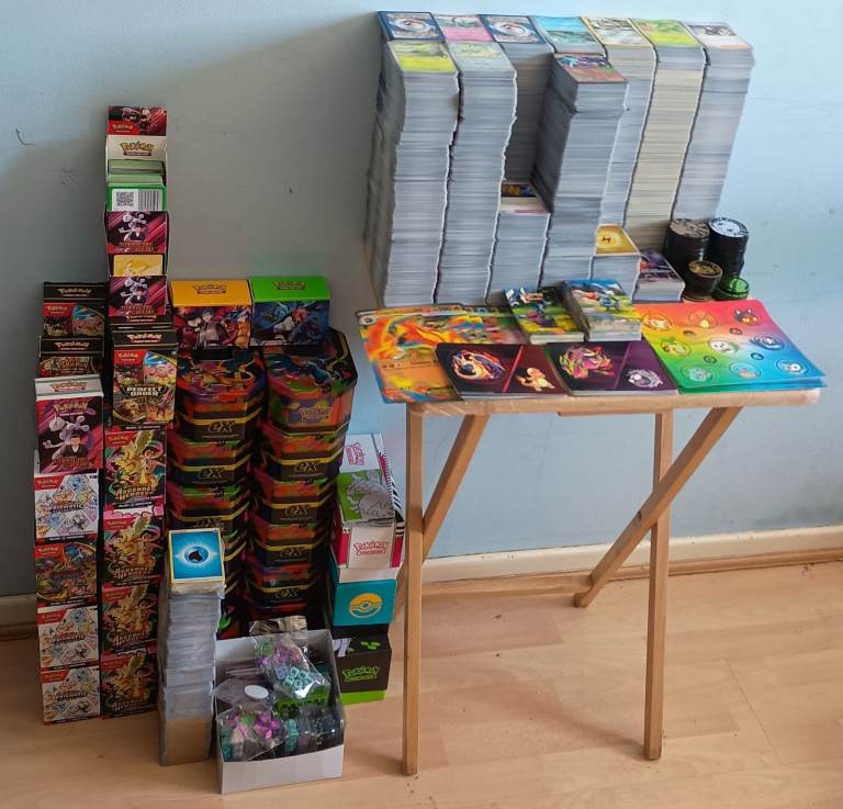 Pokemon Cards 11K+ Cards, Tins, Stickers and Accessories.