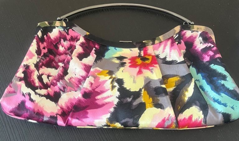 Ted Baker Floral Clutch Bag – Multicoloured, Good Condition