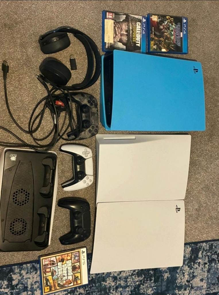 Sony PlayStation 5 Console with Accessories and Games – Good Condition