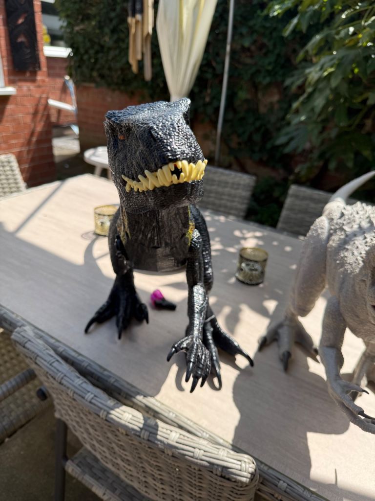 Large Black Indoraptor Dinosaur Action Figure
