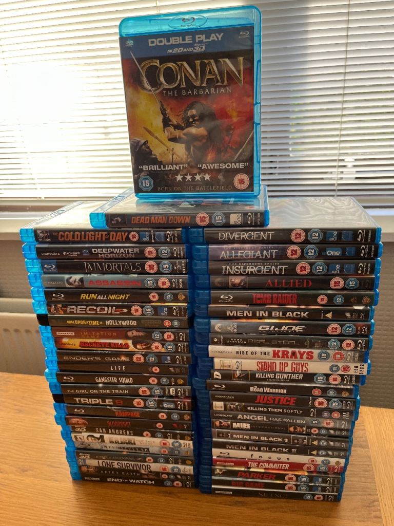 Large Bundle of Blu-ray Films – Good Condition