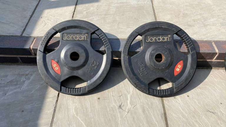 2 x 25kg Jordan Olympic Weights *3 Pairs available* 