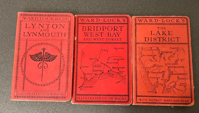 Vintage bundle Ward Lock travel guides job lot