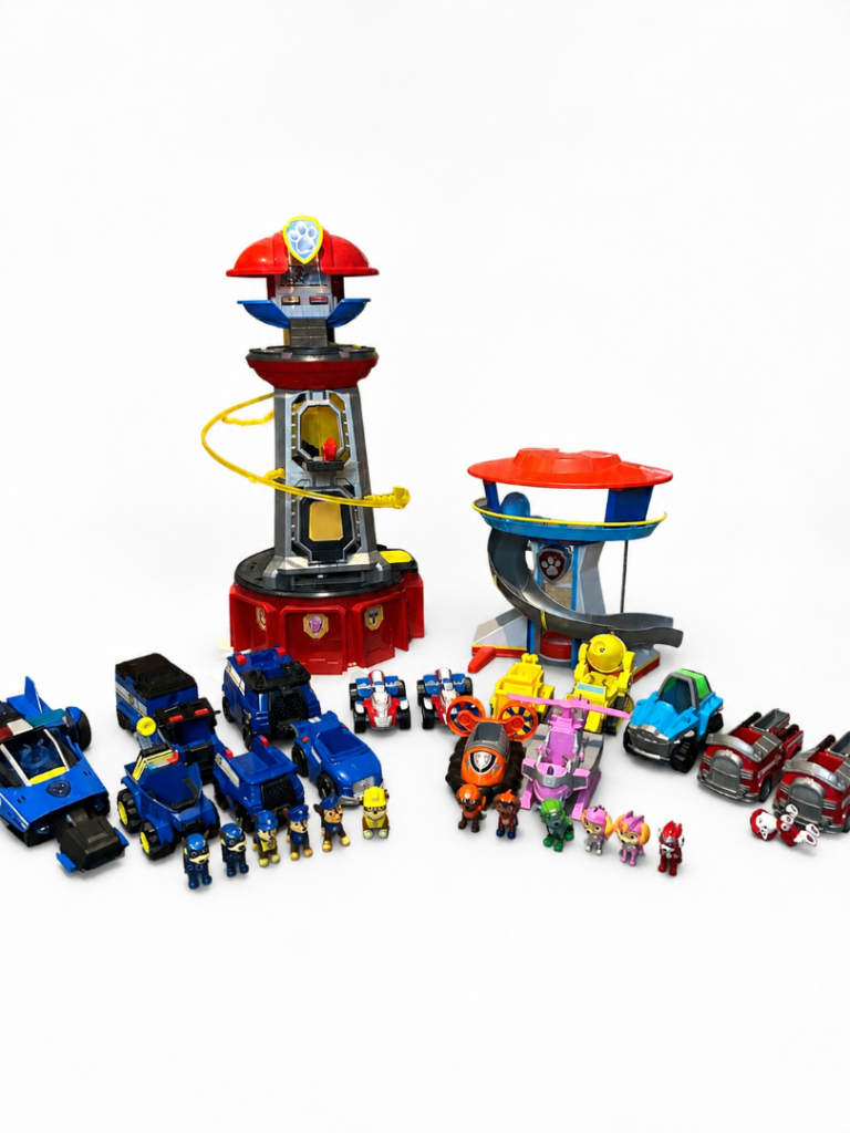 Paw Patrol Lookout Tower & Vehicles Toy Set – Good Condition