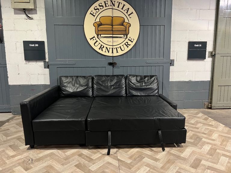IKEA FRIHETEN Black L sofa bed with storage, FREE DELIVERY 