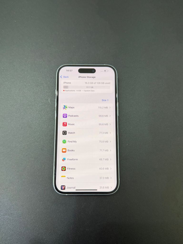 Apple iPhone 15 128GB Blue (Unlocked) in Immaculate Condition 86% BH