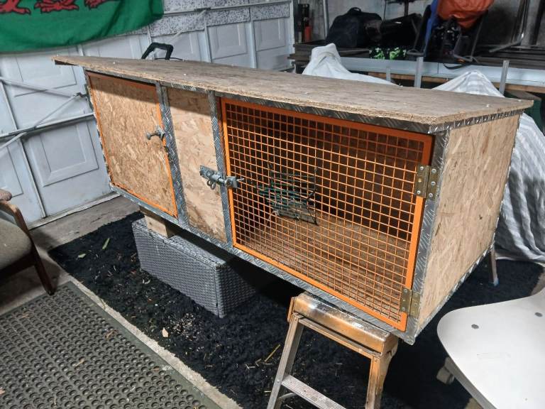 Home made rabbit hutch