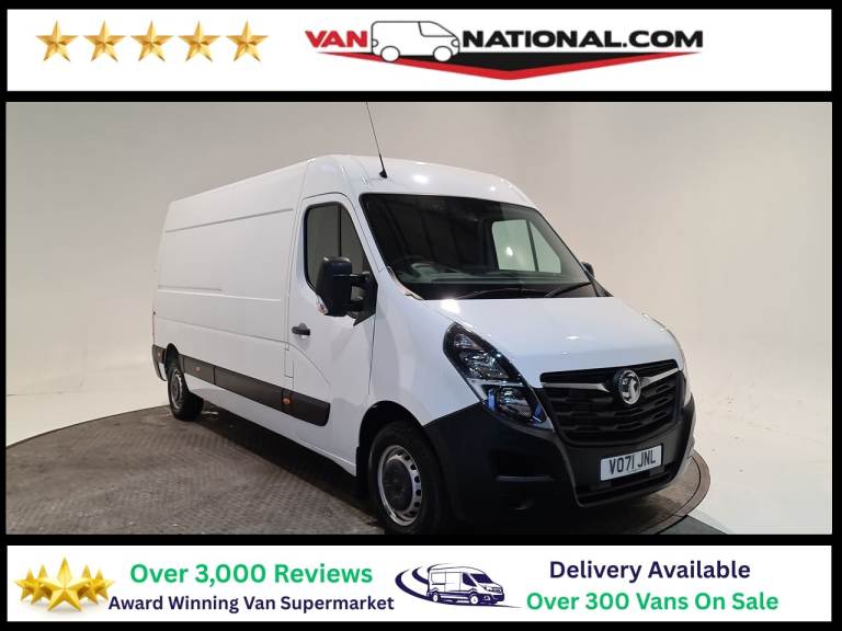 2021 Vauxhall Movano 2.3 CDTI 3500 BI-TURBO EDITION L3 H2 135 BHP LWB Panel Van Diesel Manual