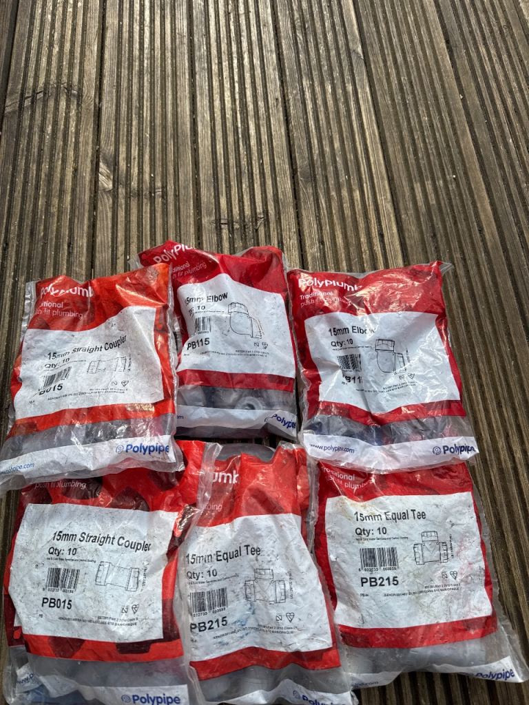 Plastic fittings 15mm