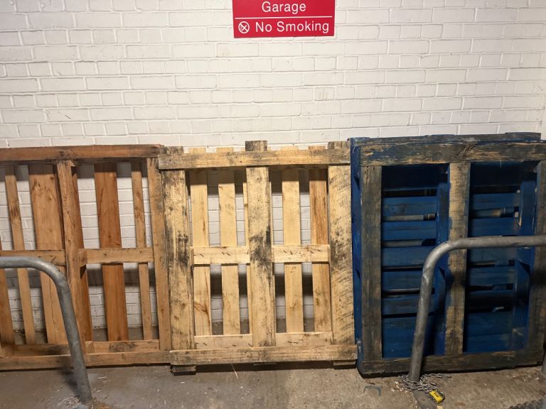 Free 4 Pallets 2 blue and 2 plain 