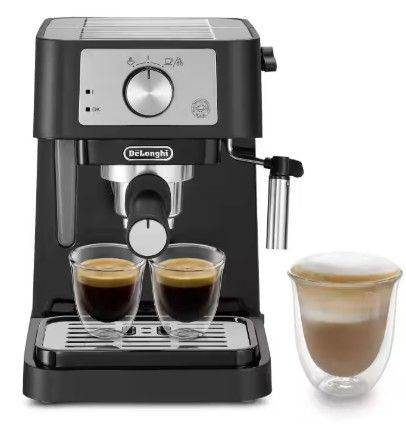  De'Longhi Stilosa EC260.BK, traditional barista pump espresso coffee m/c, warranty, black & silver